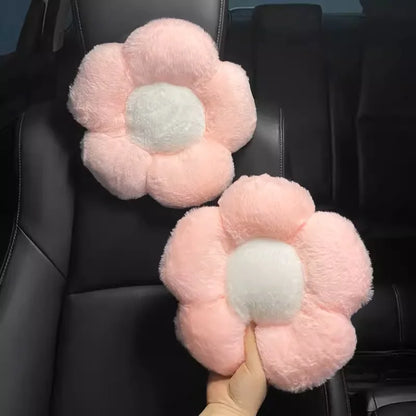 Pink Flower Headrest Pillow