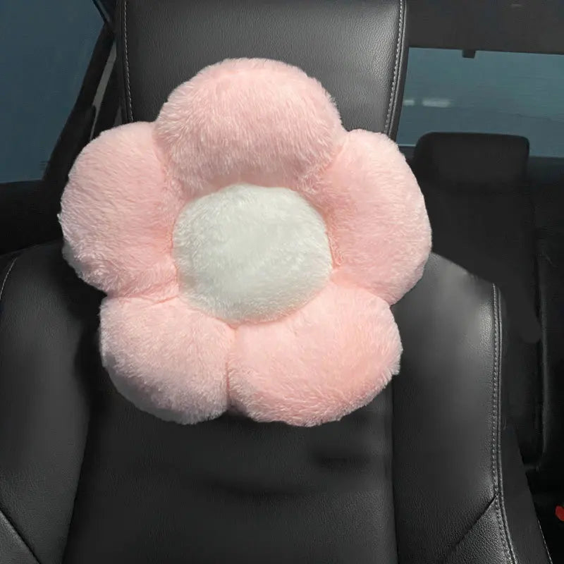 Pink Flower Headrest Pillow